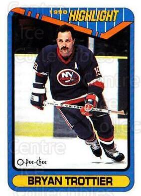 Bryan Trottier #6 Hockey Cards 1990 Topps Tiffany