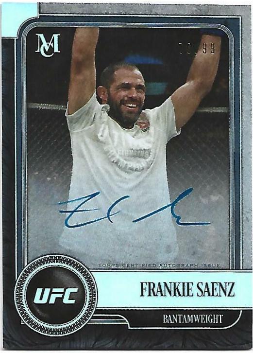 Frankie Saenz #MA-FS Ufc Cards 2019 Topps UFC Museum Collection Autographs