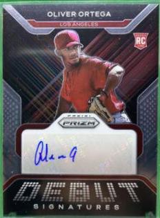 Oliver Ortega #DS-OO Baseball Cards 2022 Panini Prizm Debut Signatures
