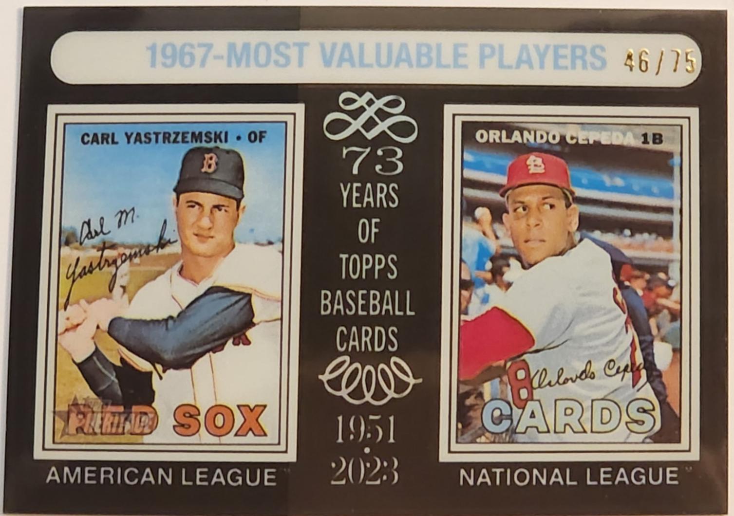 Orlando Cepeda / Carl Yastrzemski [Black Chrome] #192