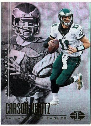 Carson Wentz, Ron Jaworski #8 Football Cards 2017 Panini Illusions