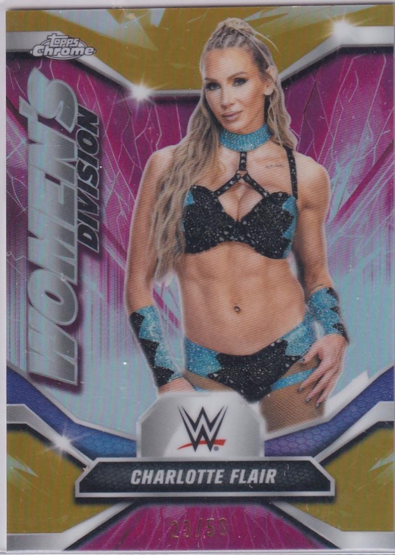 Charlotte Flair [Gold Refractor] #WDV-29