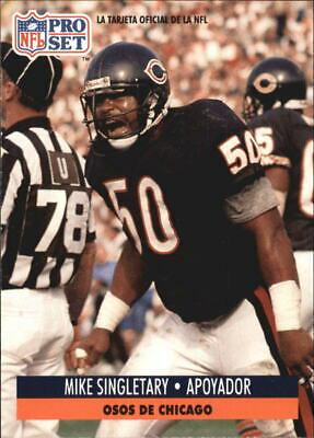 Mike Singletary #26 Football Cards 1991 Pro Set Spanish