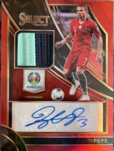 Pepe #SI-P Soccer Cards 2020 Panini Select UEFA Euro Signatures
