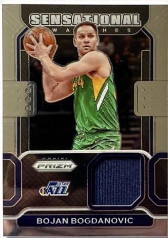 Bojan Bogdanovic #SW-BJB Basketball Cards 2021 Panini Prizm Sensational Swatches