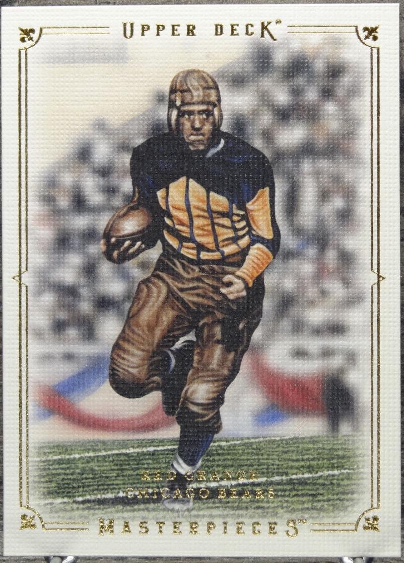 Red Grange #MPP9 Football Cards 2008 Upper Deck Masterpieces Preview