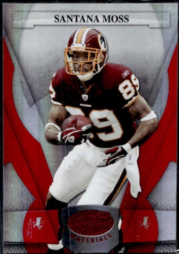 Santana Moss #149 2008 Leaf Certified Materials Football