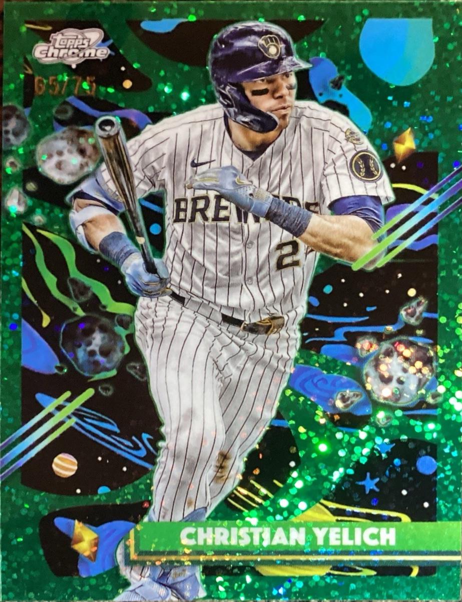 Christian Yelich [Green Space Dust Refractor] #69