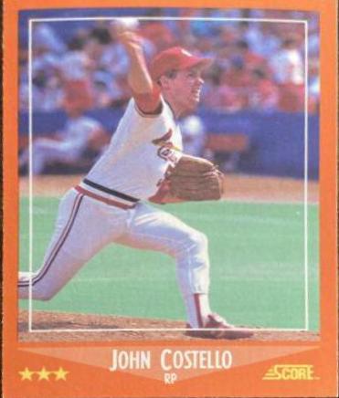 John Costello #107T Baseball Cards 1988 Score Traded