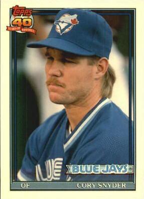 Cory Snyder #111T Baseball Cards 1991 Topps Traded Tiffany