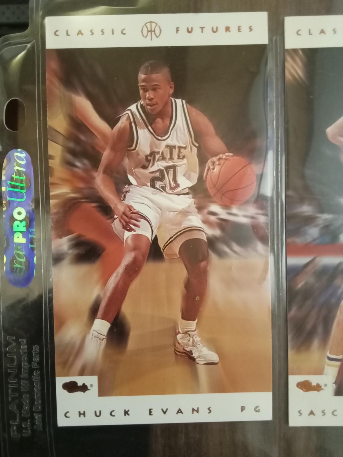 Chuck Evans #8 Basketball Cards 1993 Classic Futures
