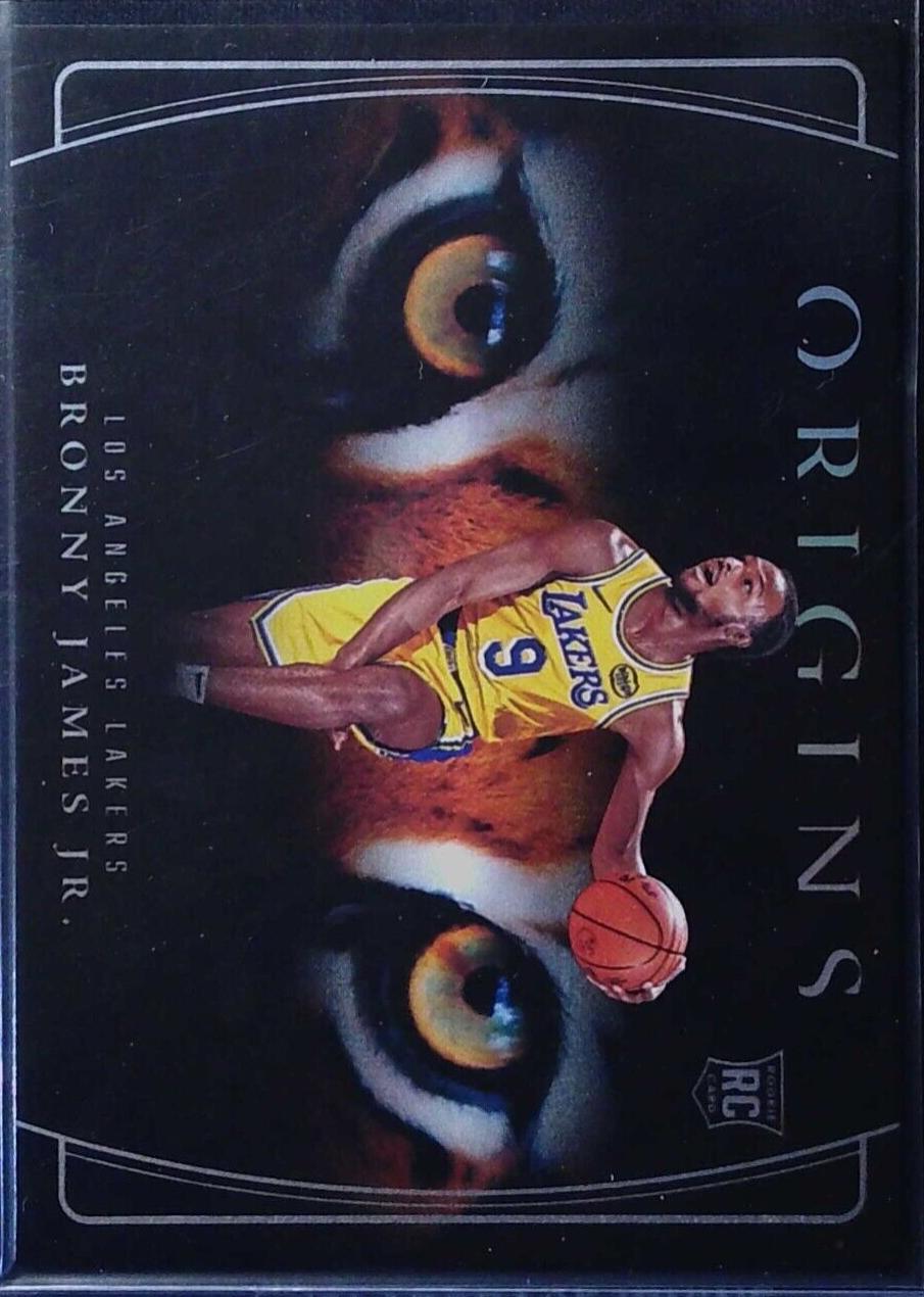 Bronny James Jr. #10 Basketball Cards 2024 Panini Origins Tiger Eyes