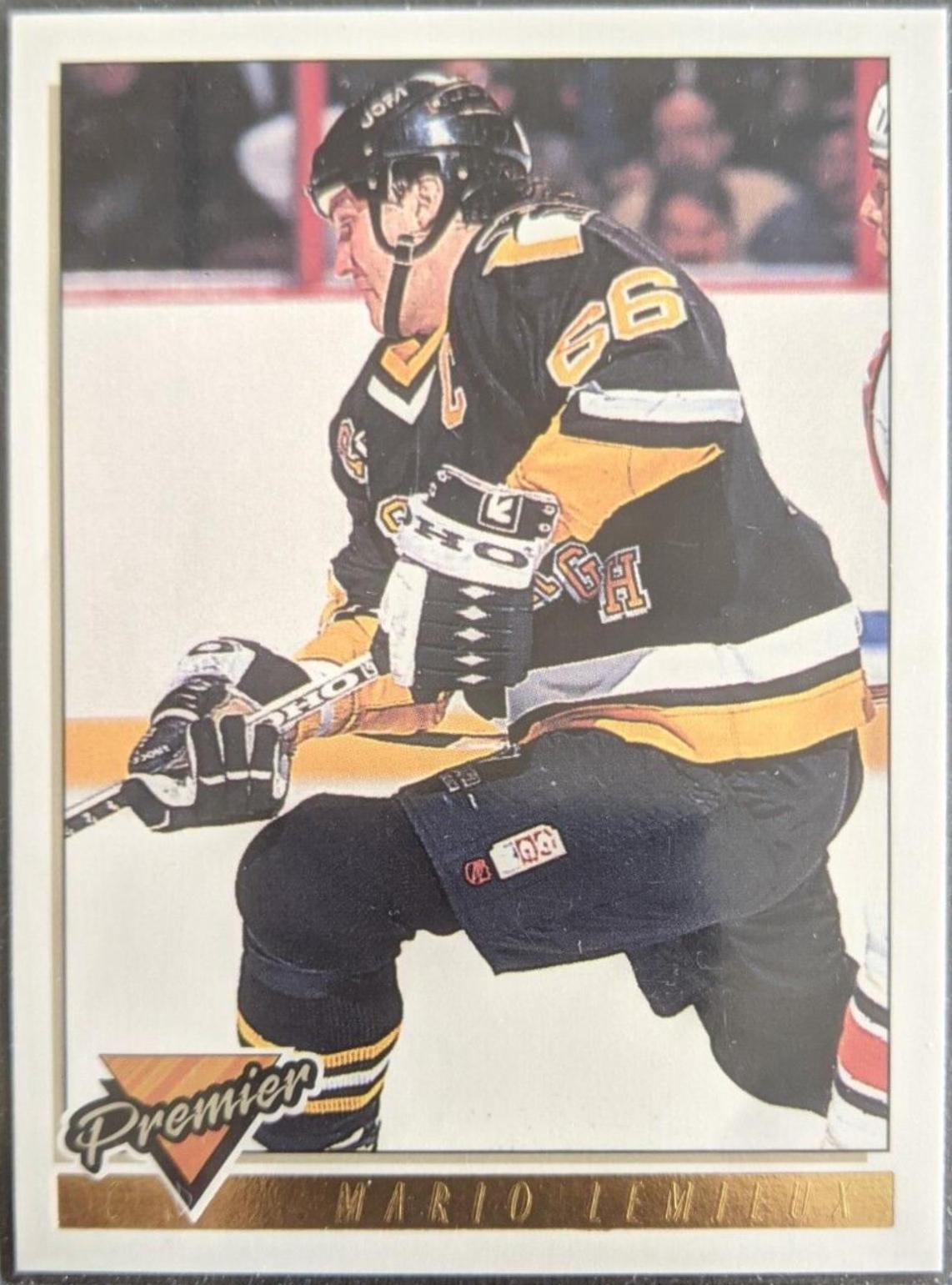 Mario Lemieux #220 Hockey Cards 1993 O-Pee-Chee Premier