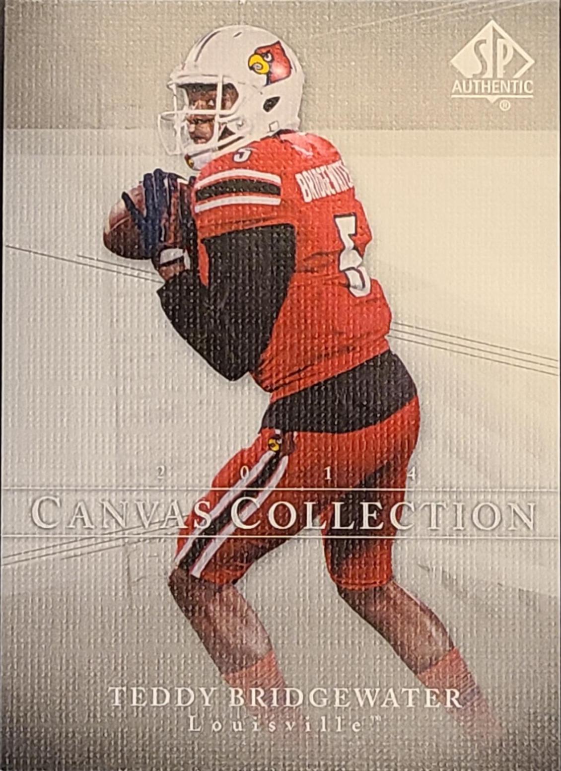 Teddy Bridgewater #C-20 Football Cards 2014 SP Authentic Canvas Collection