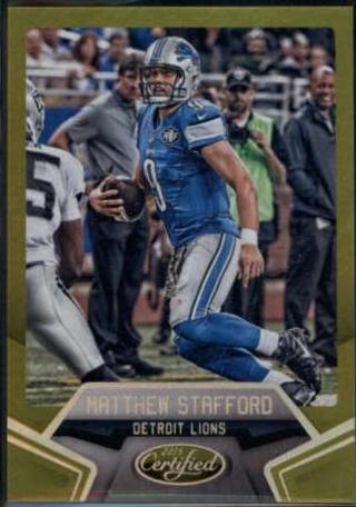 Matthew Stafford #72 2016 Panini Certified Football