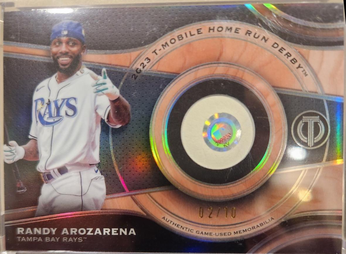 Randy Arozarena #MRB-RA 2025 Topps Tribute Milestone Relic Baseball