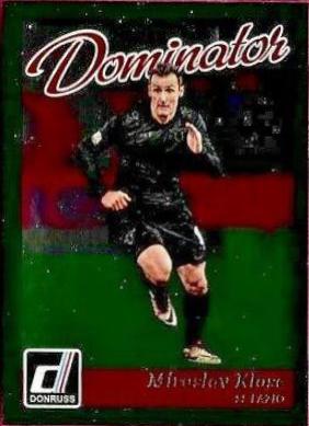 Miroslav Klose #42 Soccer Cards 2016 Panini Donruss Dominator