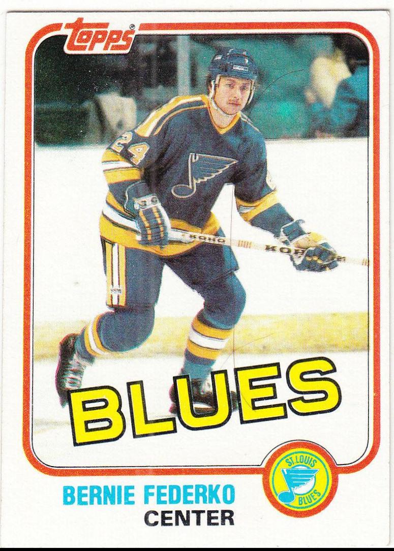 Bernie Federko #12 Hockey Cards 1981 Topps