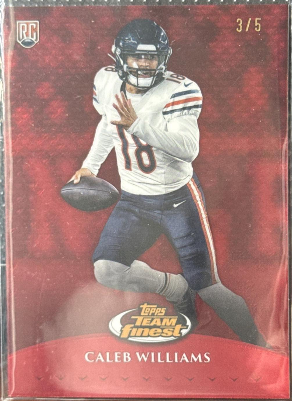 Caleb Williams [Red Refractor] #TF-3