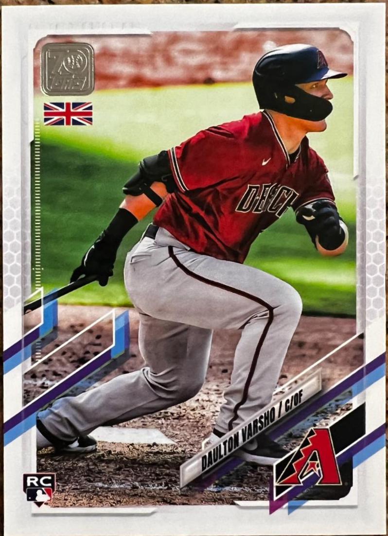 Daulton Varsho #32 Baseball Cards 2021 Topps UK Edition