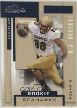 D.J. Hackett #210 Football Cards 2004 Playoff Prestige