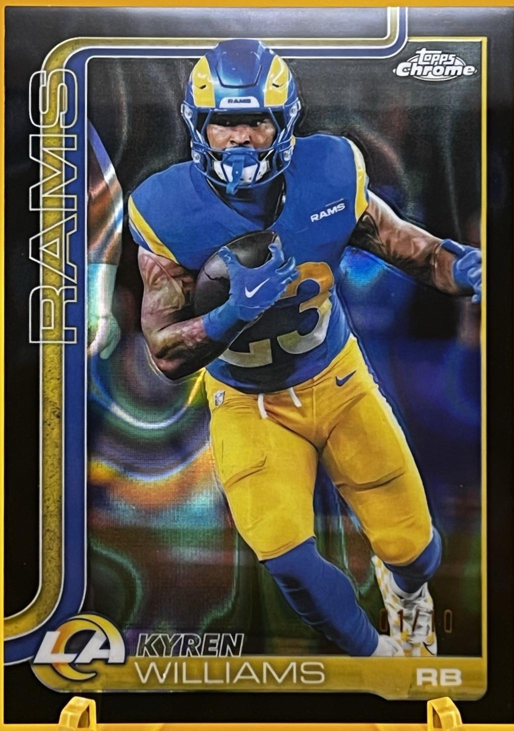 Kyren Williams [Black Refractor] #168 Prices | 2025 Topps Chrome