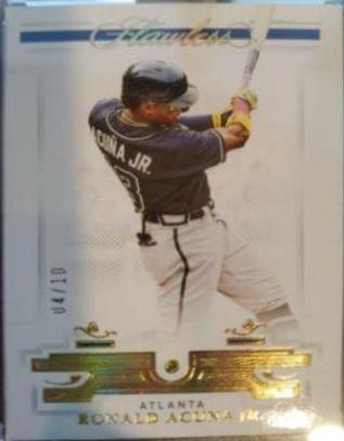 Ronald Acuna Jr. #5 Baseball Cards 2021 Panini Flawless