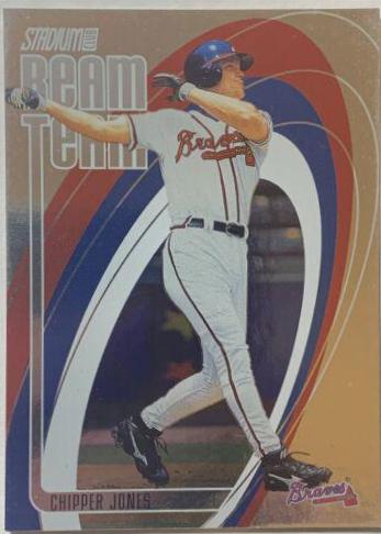 Chipper Jones #BT12 Baseball Cards 2003 Stadium Club Beam Team