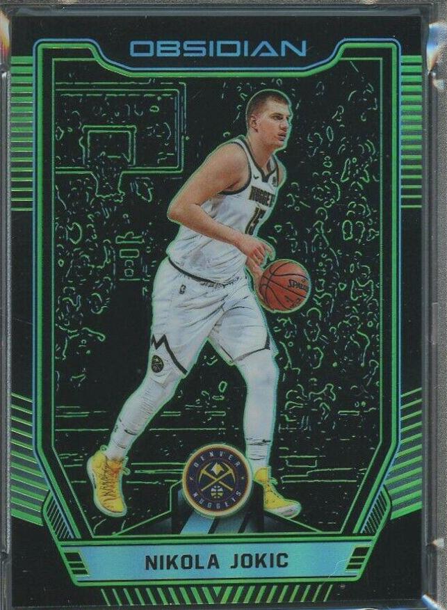 Nikola Jokic Green #50 Basketball Cards 2018 Panini Obsidian