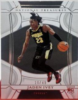 Jaden Ivey #5 Basketball Cards 2022 Panini National Treasures Collegiate