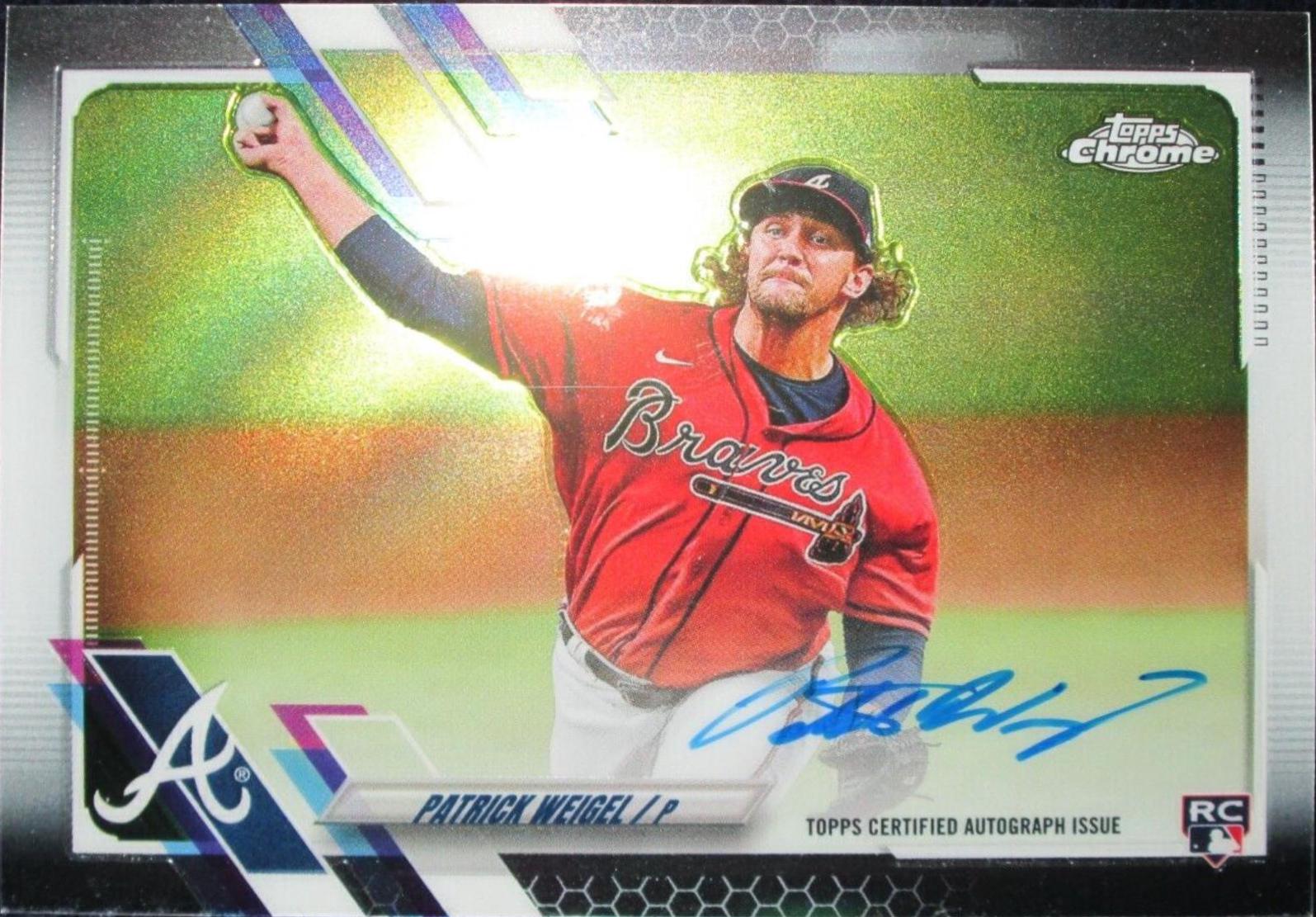 Patrick Weigel #RA-PW Baseball Cards 2021 Topps Chrome Rookie Autographs
