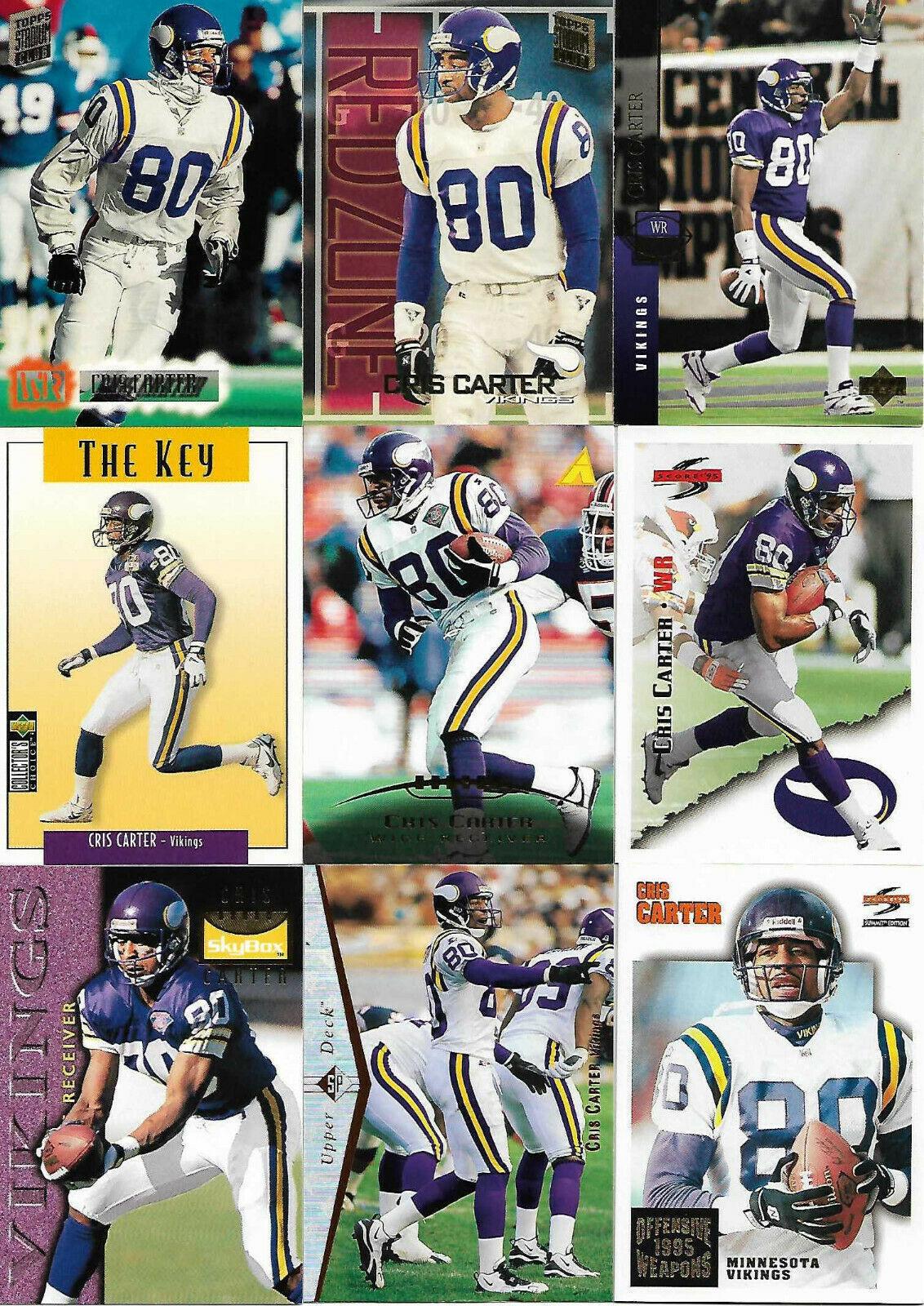 Cris Carter #11 Football Cards 1995 Panini Score