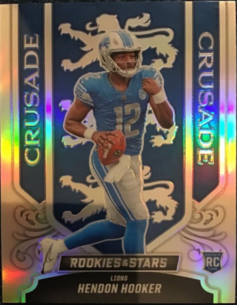 Hendon Hooker #CR-10 Football Cards 2023 Panini Rookies & Stars Crusade Silver