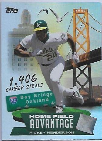 Rickey Henderson #LHA-13 Baseball Cards 2022 Topps Update Legendary Home Field Advantage