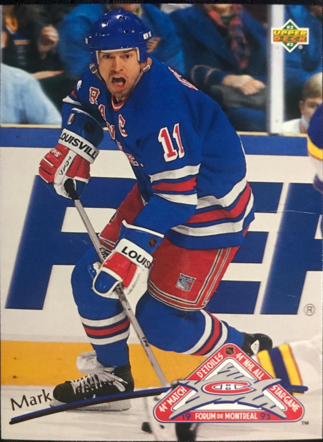 Mark Messier #7 Hockey Cards 1993 Upper Deck Locker All Stars