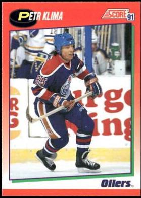 Petr Klima #136 Hockey Cards 1991 Score Canadian