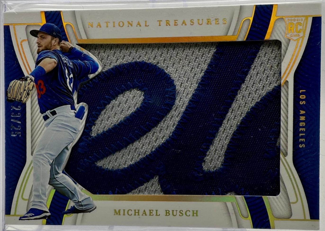 Michael Busch #8 2023 Panini National Treasures Baseball Rookie Silhouettes