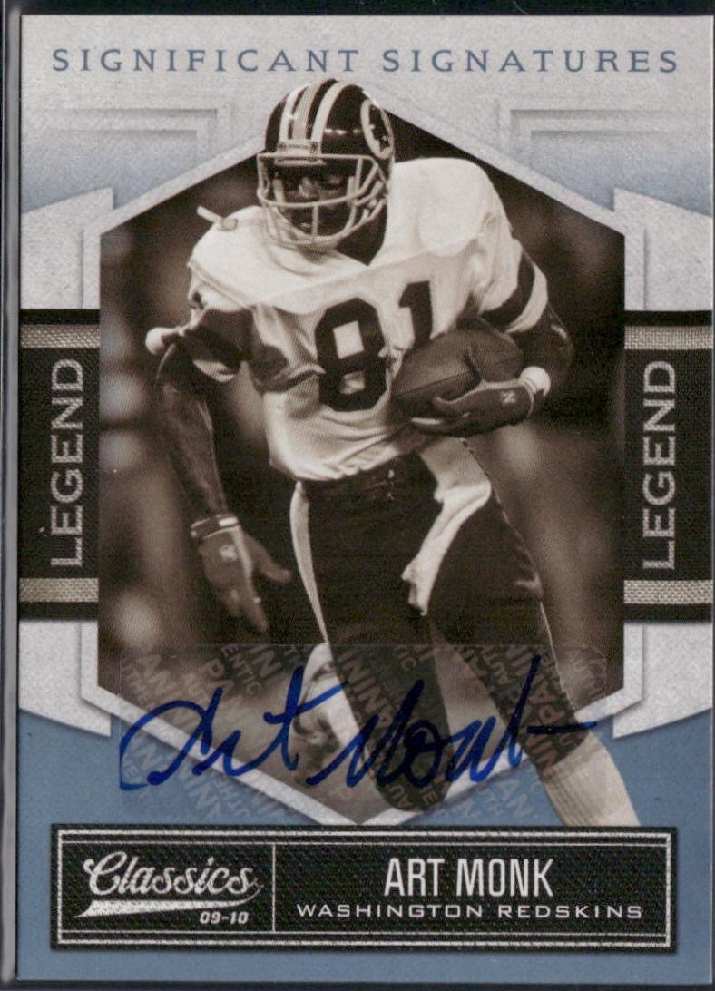 Art Monk #201 2010 Panini Classics Significant Signatures Football