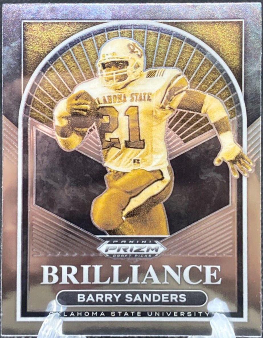 Barry Sanders #BR-13 Football Cards 2023 Panini Prizm Draft Picks Brilliance