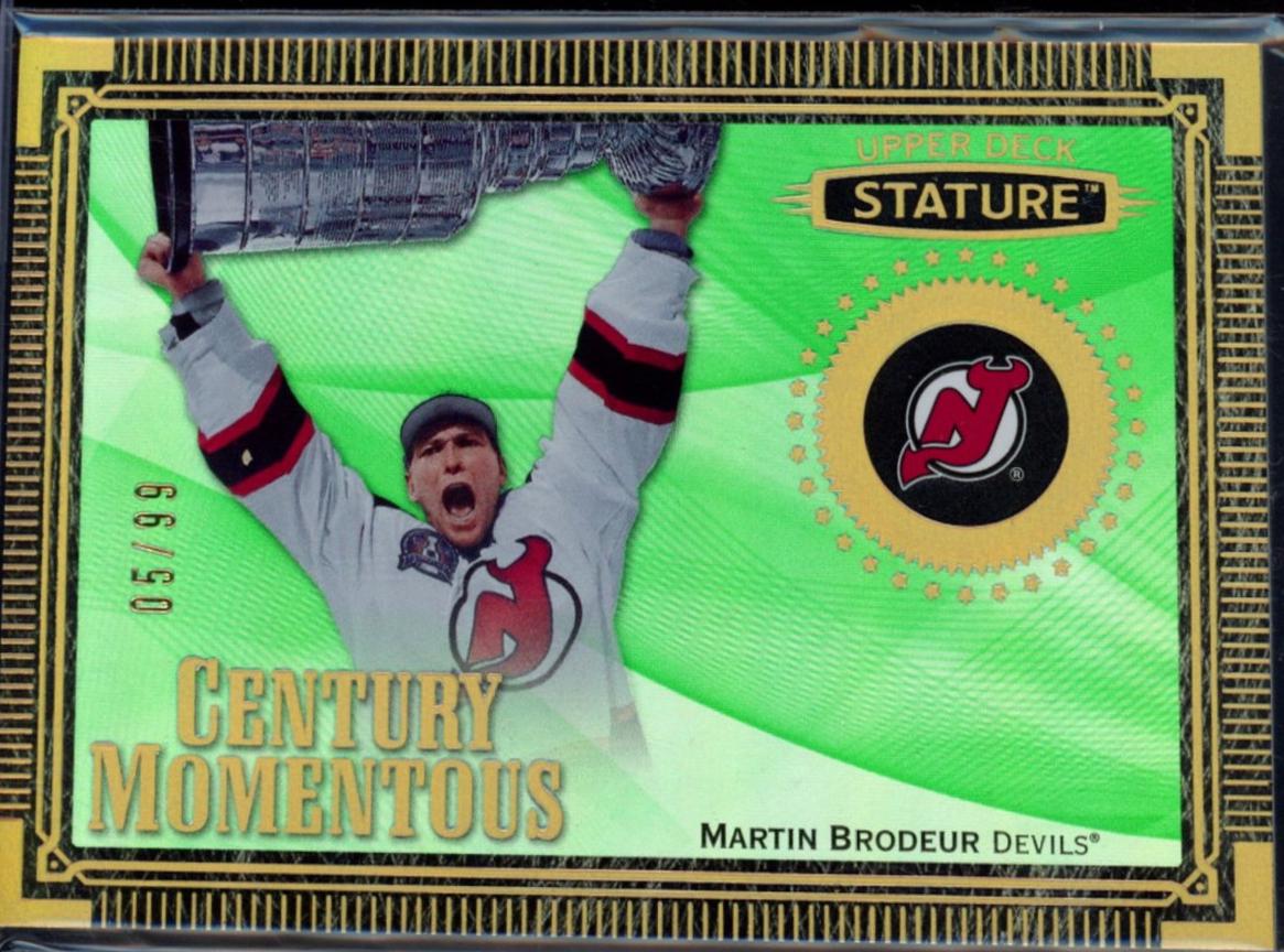 Martin Brodeur #CM-19 2019 Upper Deck Stature Century Momentous Autograph Hockey