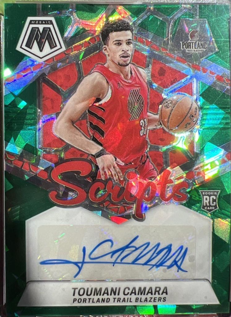 Toumani Camara #RS-CAM Basketball Cards 2023 Panini Mosaic Rookie Scripts