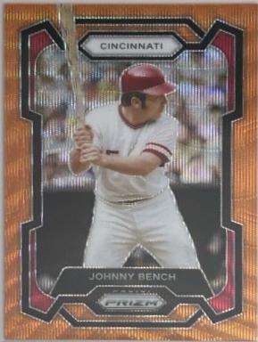 Johnny Bench [Orange Wave] #253