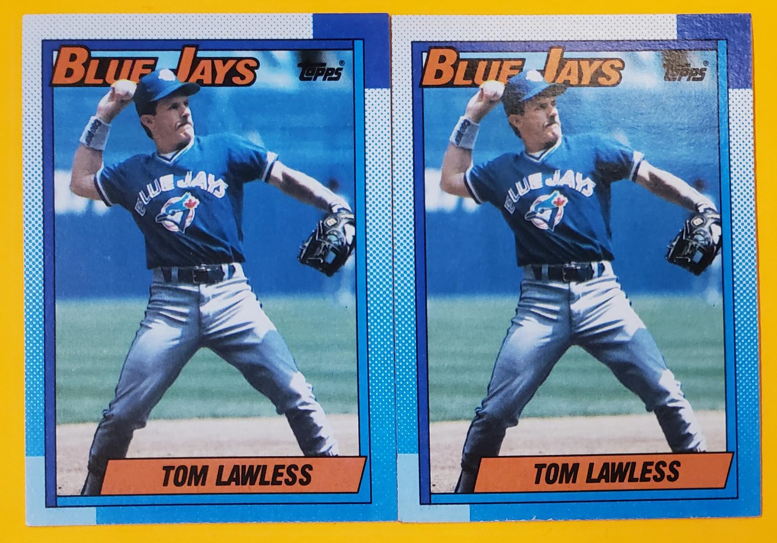 Tom Lawless #49 Baseball Cards 1990 Topps Tiffany