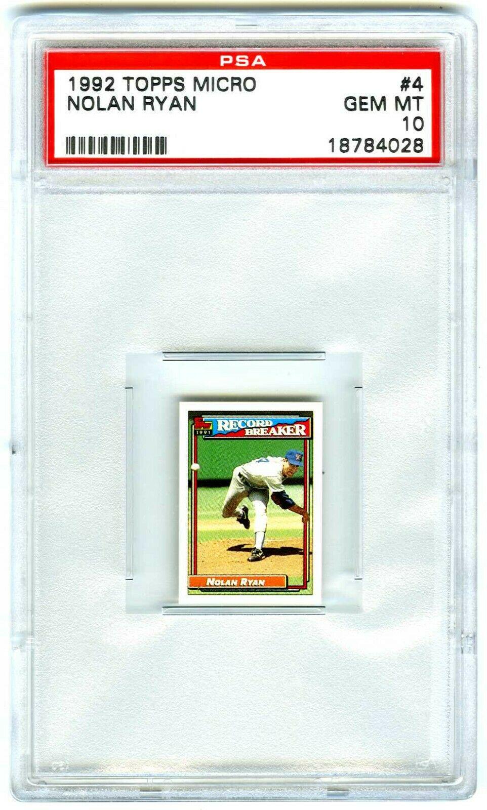 Nolan Ryan #4 Baseball Cards 1992 Topps Micro