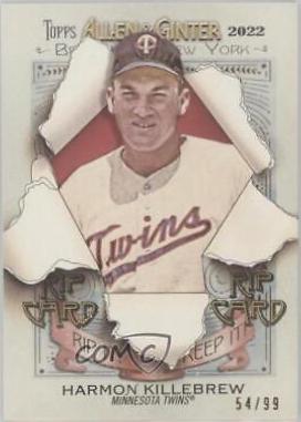 Harmon Killebrew #RC-HK Baseball Cards 2022 Topps Allen & Ginter Rip Cards