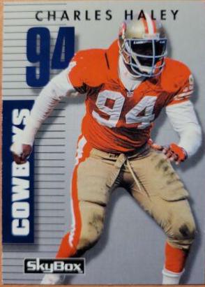 Charles Haley #45 Football Cards 1992 Skybox Primetime