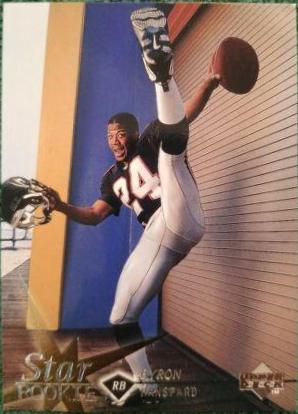 Byron Hanspard #21 Football Cards 1997 Upper Deck