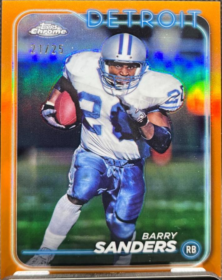 Barry Sanders [Orange Refractor] #67