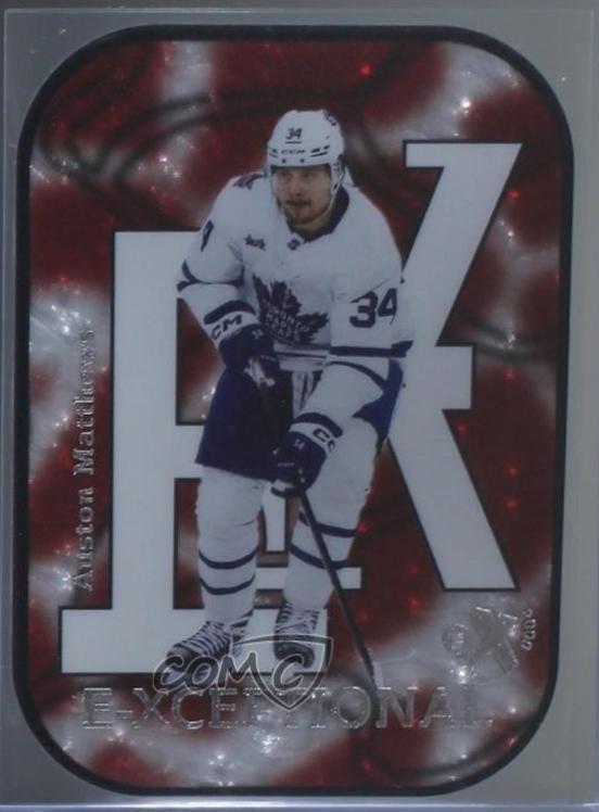 Auston Matthews #2 2023 Skybox E X 2000 E Xceptional Hockey