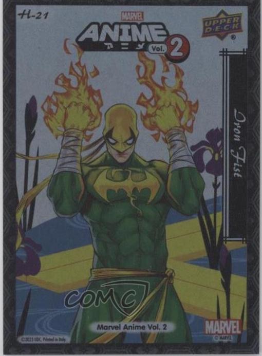 Iron Fist #H-21 Marvel 2023 Upper Deck Anime Volume 2 Hanafuda
